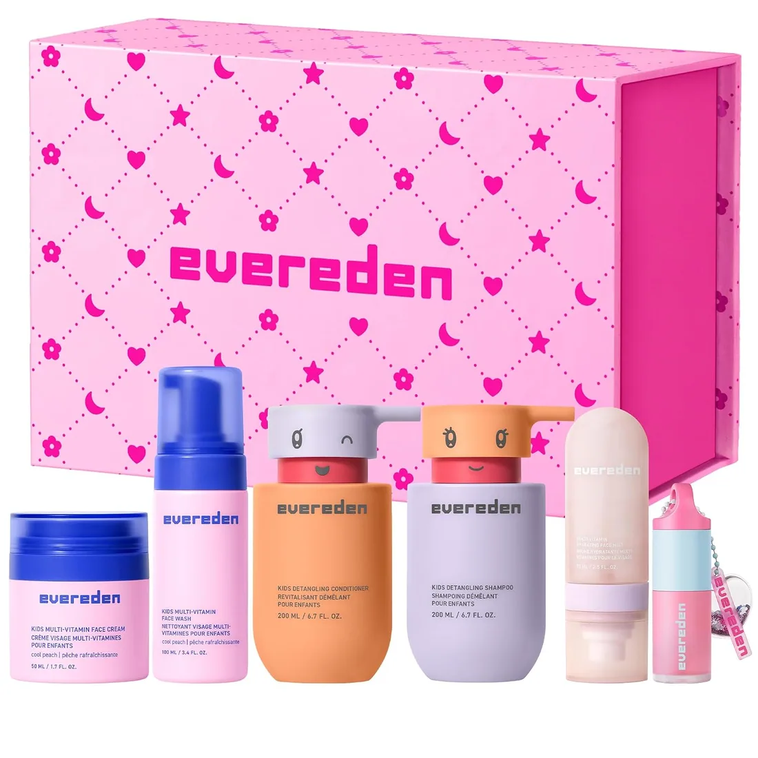 Evereden Kids Skincare & Haircare Essentials, Dermatologist Tested Gift Set