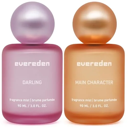 Evereden Fragrance Hair and Body Mist Set of 2: Clean & Vegan Collectible Hair & Body Spray for Teen Girls Set - Amplify Your Self-Expression w/Iconic Scents in Mesmerizing Fragrance Mist Dispensers