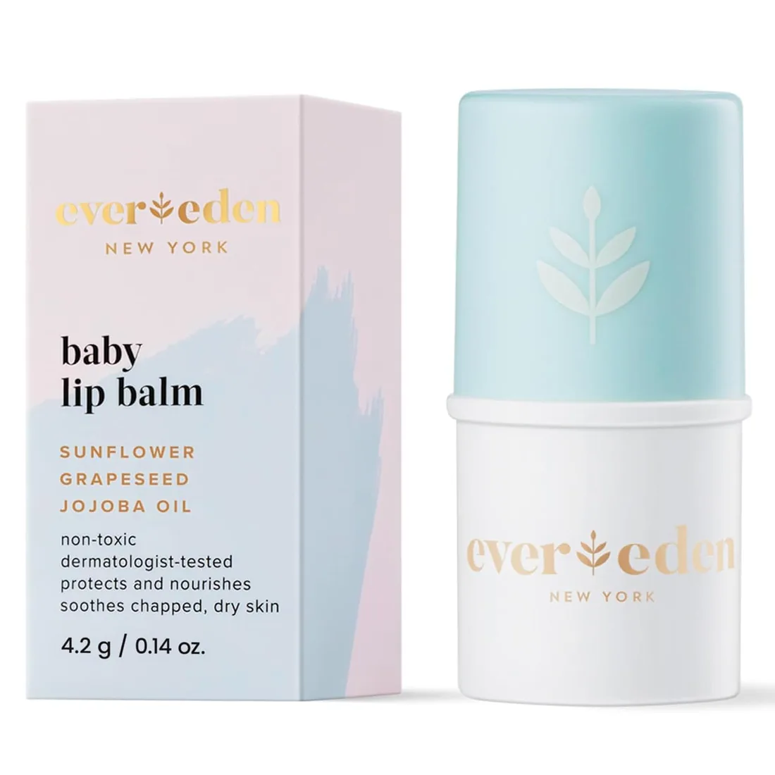 Evereden Kids & Baby Lip Balm, Moisturizes Dry & Chapped Lips, Unscented