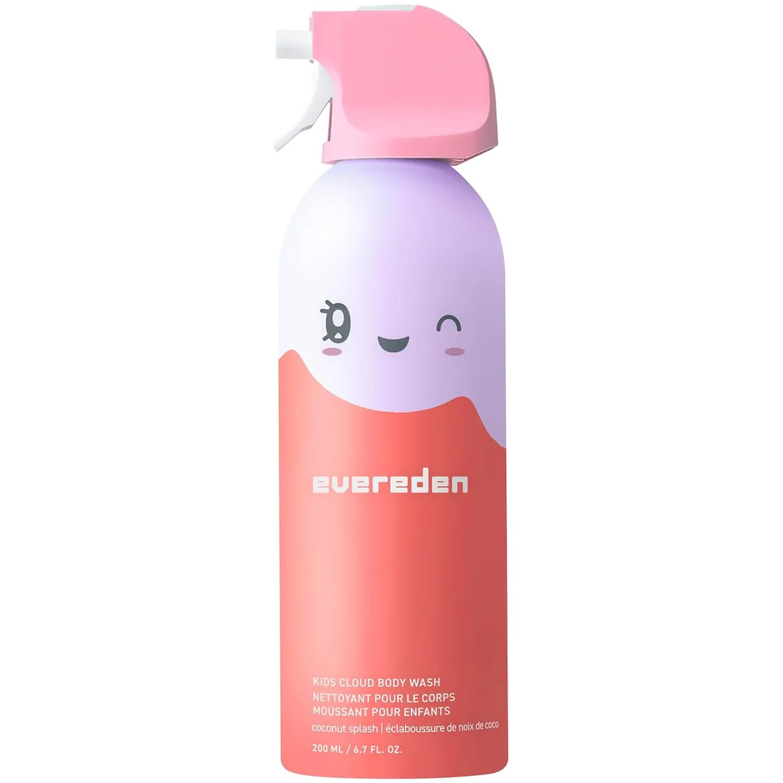 Evereden Kids Cloud Foam Body Wash, Dermatologist-Tested, Coconut Splash