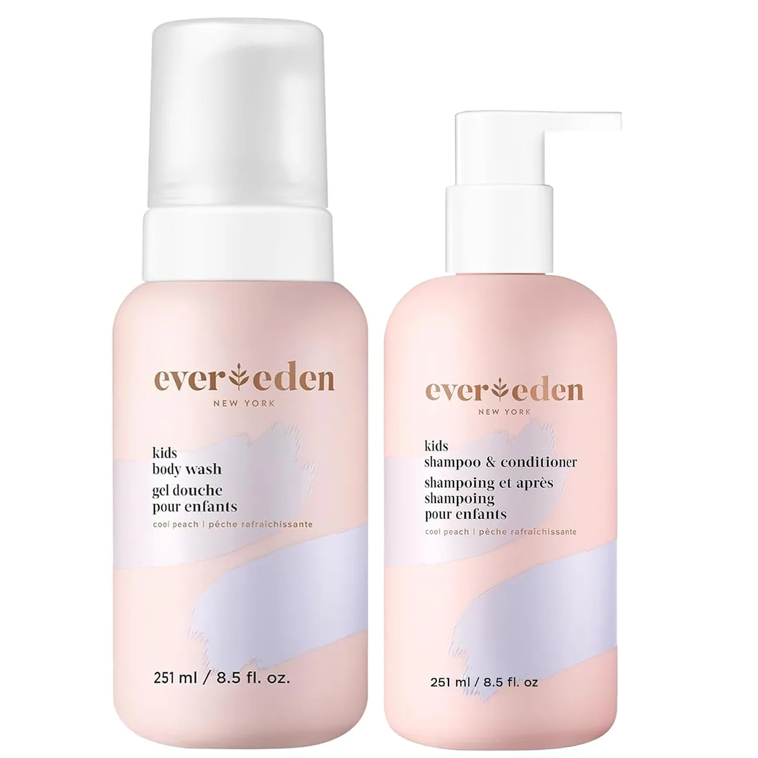 Evereden Kids Shampoo and Conditioner 2 in 1 and Kids Body Wash set