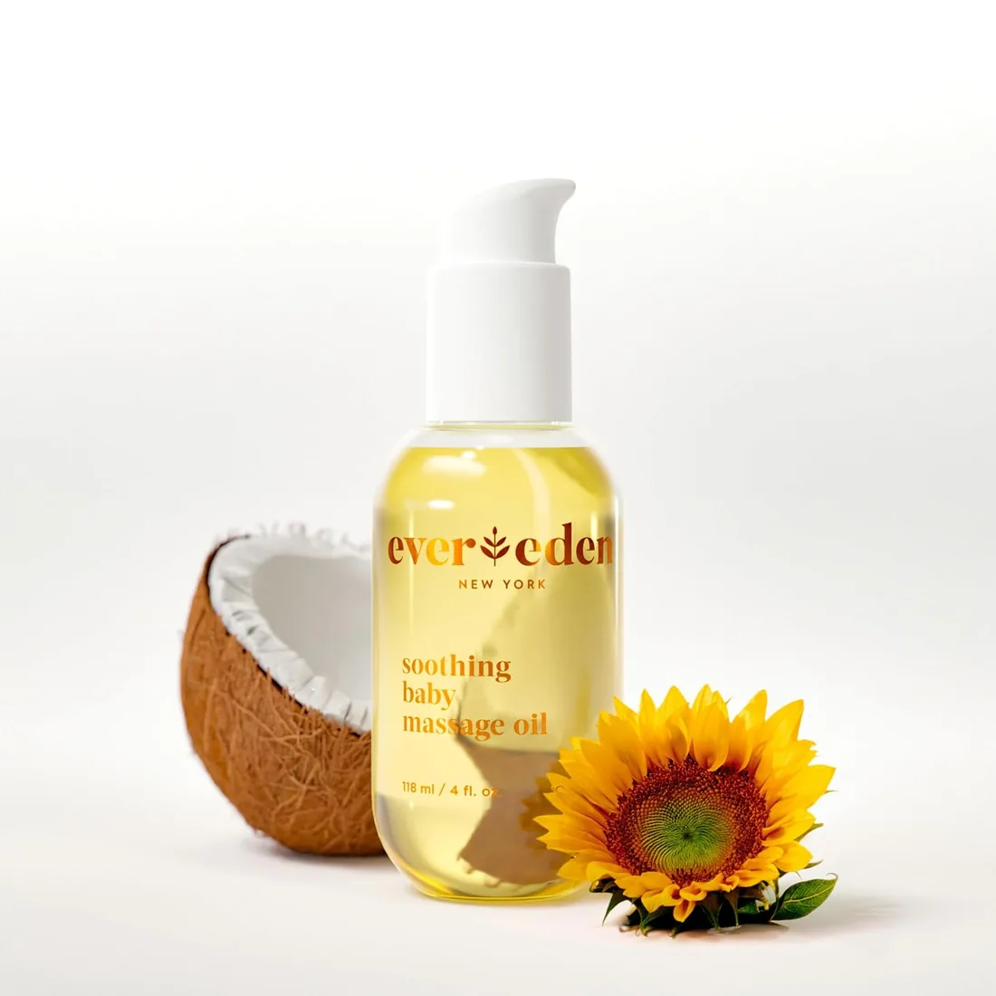 Evereden Soothing Baby Massage Oil, Fragrance-Free, Dermatologist-Tested