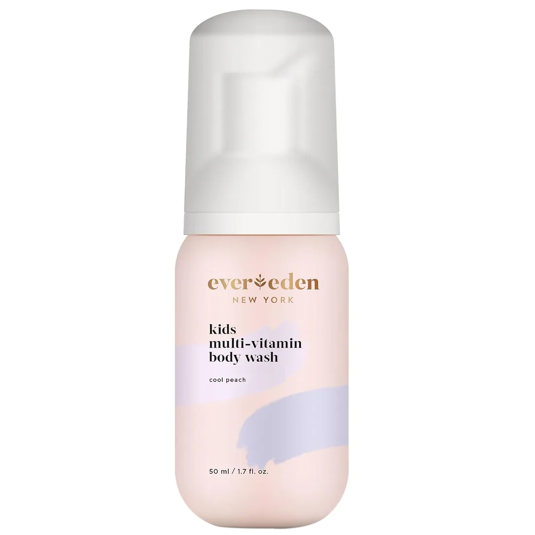 Evereden Travel Kids Body Wash, Dermatologist-Tested, TSA-Friendly, Peach
