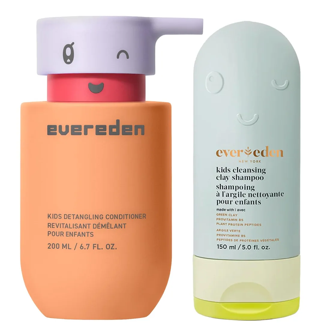 Evereden After Swim & Sports Kids Shampoo: With Cleansing Clay and Kids Conditioner Detangler set