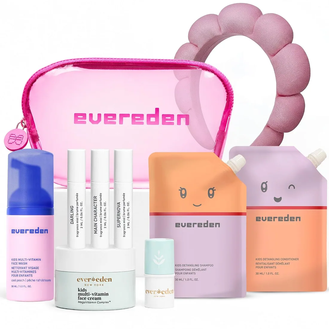 Evereden Kids Skin Care Set for Girls 8-12, 10 in 1 Teen Skincare Gift Kit