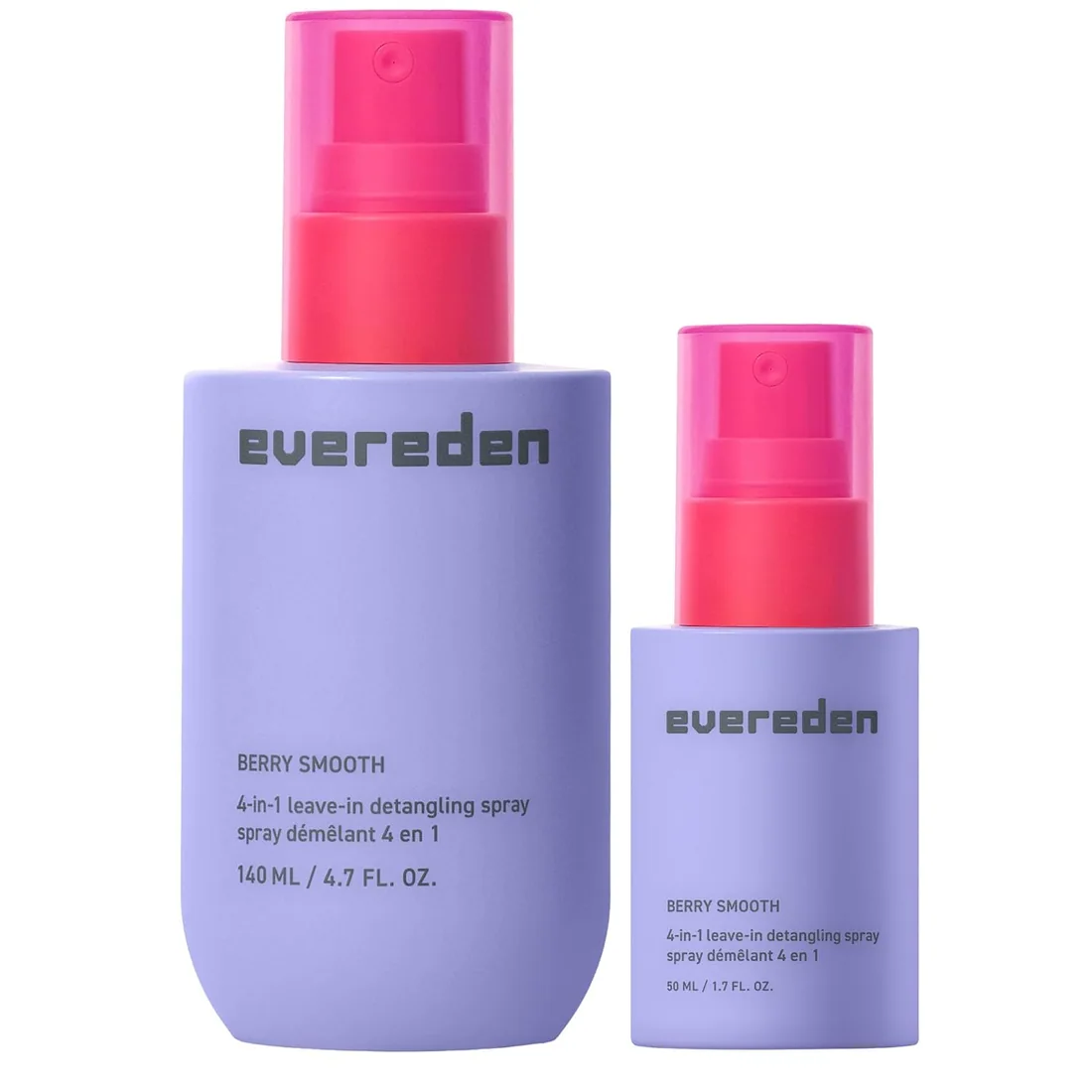 Evereden Kids Detangling Spray + Mini Travel Spray, Dermatologist-Tested