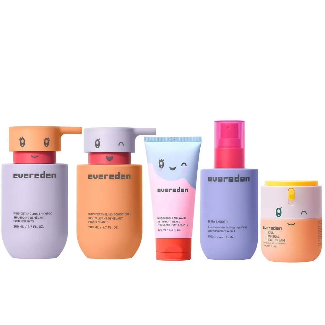 Evereden Kids Haircare & Skincare Bundle: Detangling Shampoo